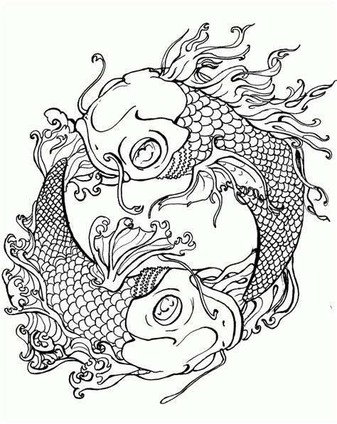 japanese koi fish coloring pages coloring pictures animation images