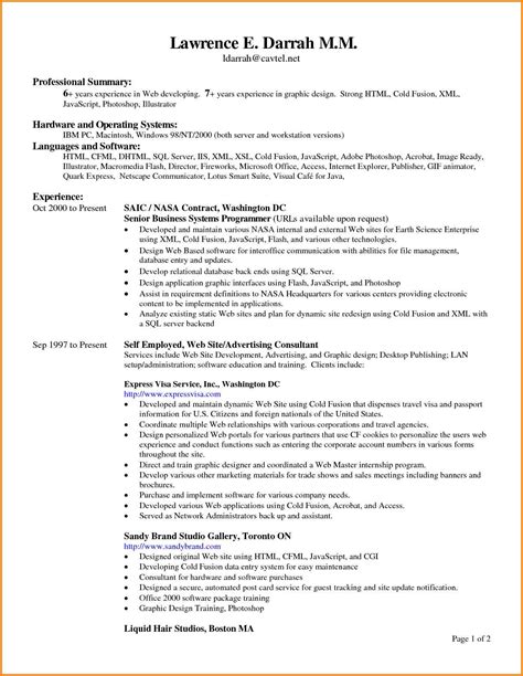 resume format header resume format