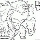 Alien Vilgax sketch template