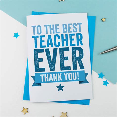 Thank You Teacher Card By A Is For Alphabet