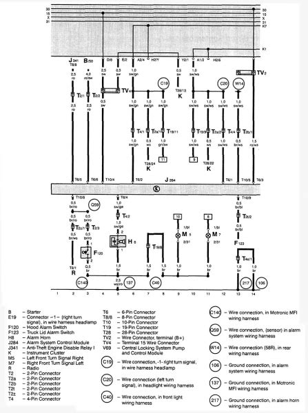 vw mk radio wiring diagram