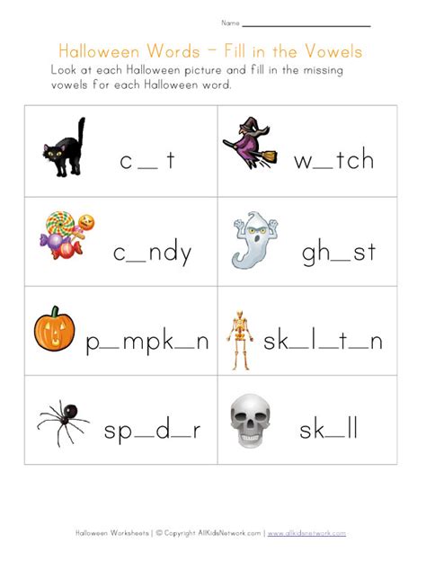 halloween  printable worksheets