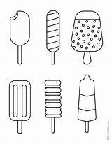 Coloring Ice Cream Pages Summer Simple Food Colouring Printable Kids Sheets Easy Drawing Crafts Delicious Need Templates Planesandballoons Visit Choose sketch template