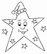 Star Coloring Pages Christmas Printable Kids sketch template