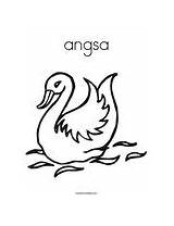 Angsa Coloring Change Template sketch template