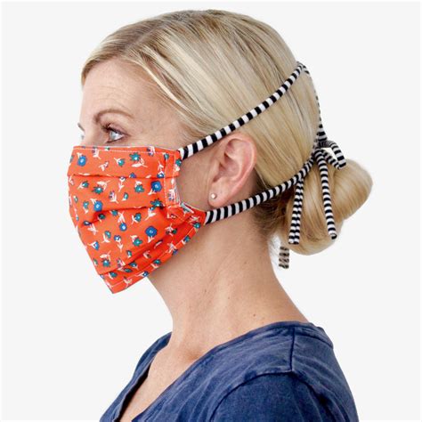 fabric face mask  ties  everyday