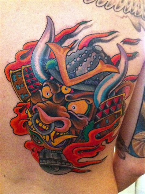 demon samurai  tattoo  frakos  deviantart