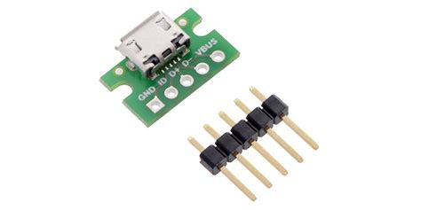 pololu usb micro  connector breakout board