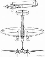 He Heinkel Plans Blueprint Blueprints Aerofred Blueprintbox sketch template