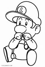 Mario Baby Coloring Pages Drawing Print Getdrawings sketch template