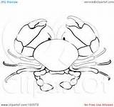 Crab Coloring Coconut Outline Clipart Illustration Royalty Rf Pams Sketch Colouring Designlooter 03kb 243px Drawings sketch template