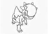 Cranidos Pokemon Coloring Pages sketch template