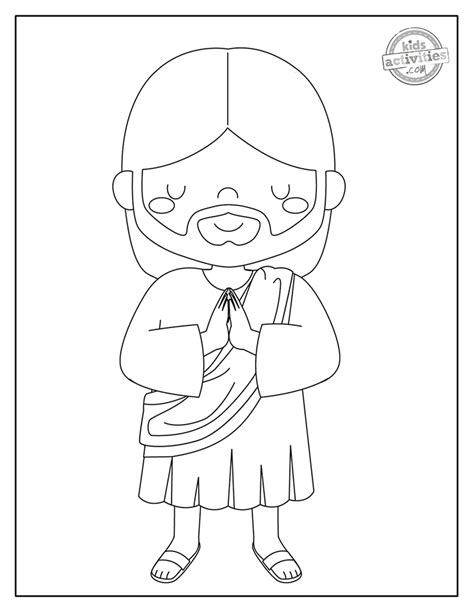 printable jesus coloring pages kids activities blog