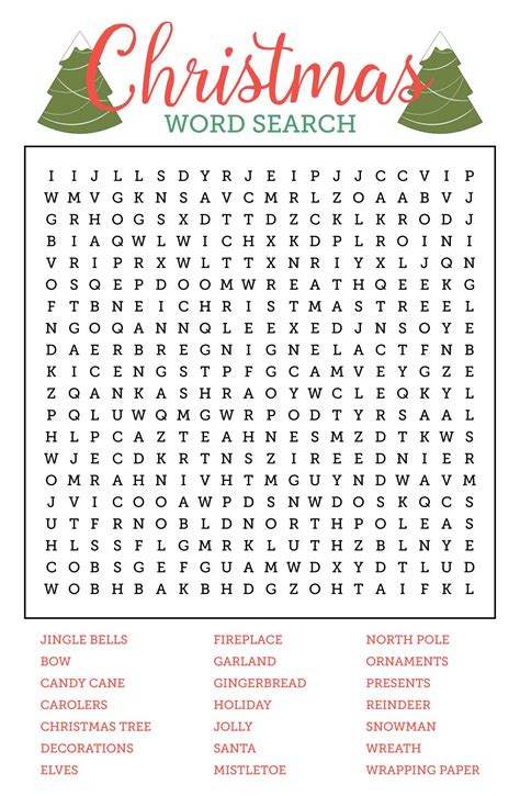 christmas decorations word search puzzle psoriasisgurucom