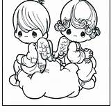 Angel Coloring Pages Baby Getcolorings Christmas Print sketch template