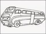 Bus Coloring Pages Vw Hippie Van Stop Drawing Color Volkswagen Getdrawings Getcolorings Car Print Retro Comments sketch template