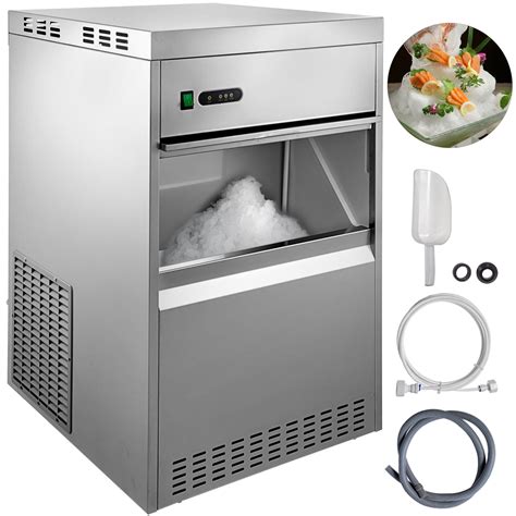 vevor commercial ice maker lbsh stainless steel snowflake ice machine countertop automatic