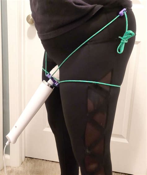 hitachi magic wand harness hands free vibrator holder etsy