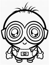 Coloring Pages Minions Despicable Minion Cute Cartoon Colouring Kids Choose Board sketch template