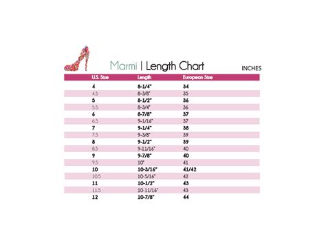 Women S Shoe Width Chart And Guide Marmi Shoes