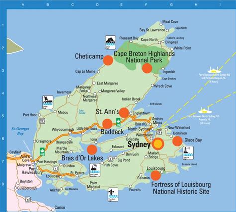 cape breton island map cape breton island travel hotels cape breton