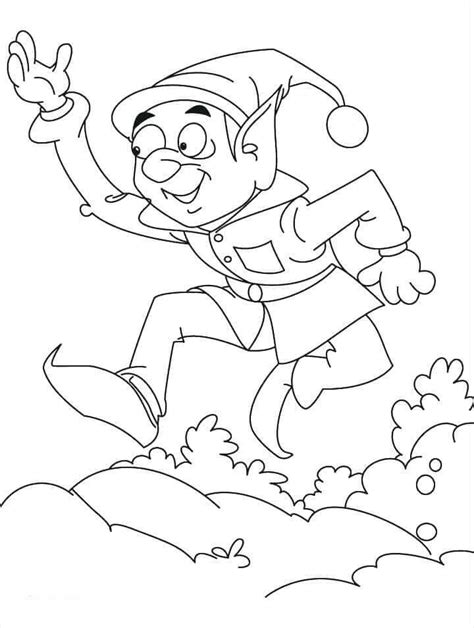 printable elf   shelf coloring pages