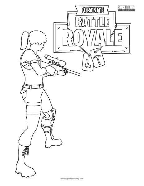 fortnite battle royale coloring page coloring pages  kids