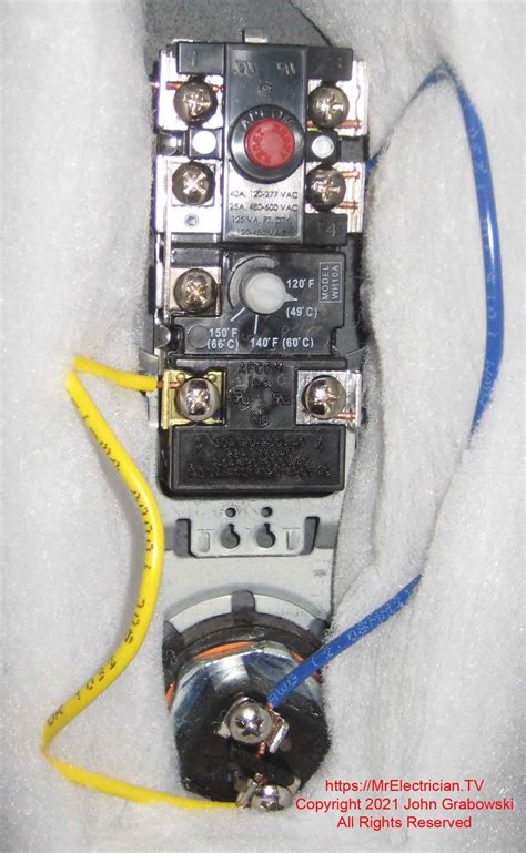 water heater upper thermostat