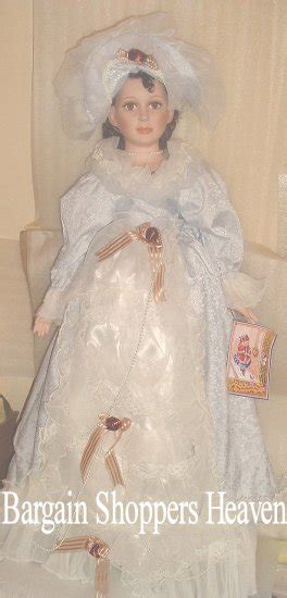 Very Rare 3 Feet Tall Fine Bisque Porcelain Victorian Wedding Doll With