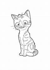 Manx Kitten sketch template