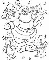 Santa Coloring Pages Claus Christmas Printable Procoloring Book sketch template