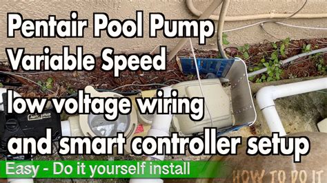 pentair variable speed pool pump  voltage wiring easy diy youtube