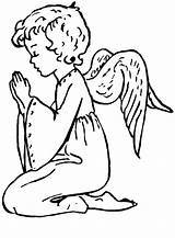 Angel Coloring Pages Children Printable Kids sketch template