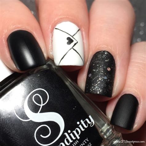 black valentine nails valentine nail designs  perfect embellishments  adorn  nails