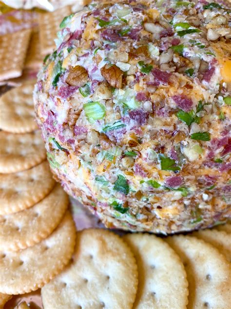 amazing cheese ball  dried beef