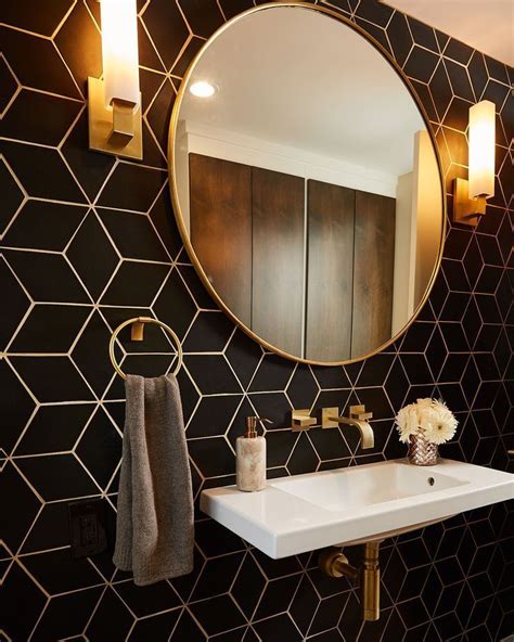love  art deco bathroom bold tile decor interior design art