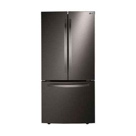 lg electronics 33 inch w 25 cu ft french door refrigerator in smudge