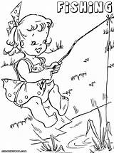 Fishing Coloring Pages Colorings sketch template