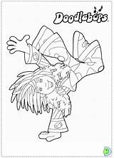 Doodlebops Coloring Dinokids Pages Close Popular sketch template