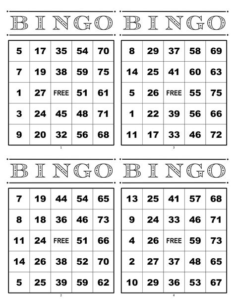 bingo cards  cards   page numbered   etsy
