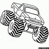 Coloring Monster Truck Printable Pages Print sketch template