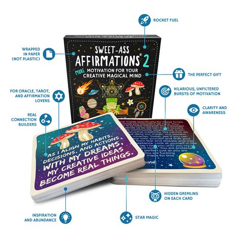 sweet ass affirmations deck affirmation cards for creative maniacs