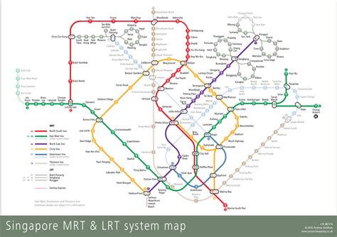 Updated Unofficial Map Singapore Mrt And Lrt Map By