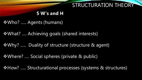 structurational theory
