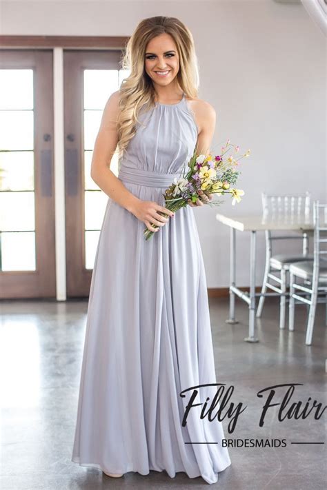 adeline bridesmaid dress in grey filly flair casual bridesmaid dresses bridesmaid dresses