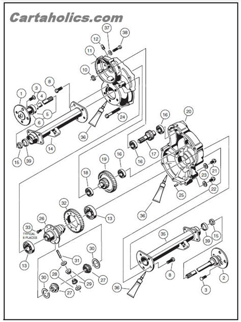 replacing rear  gears    club car ds electric golf cart cartaholics golf cart forum