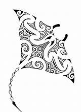 Polynesian Stingray Tribal Maori Diving Bonny Tattooimages Tatto sketch template
