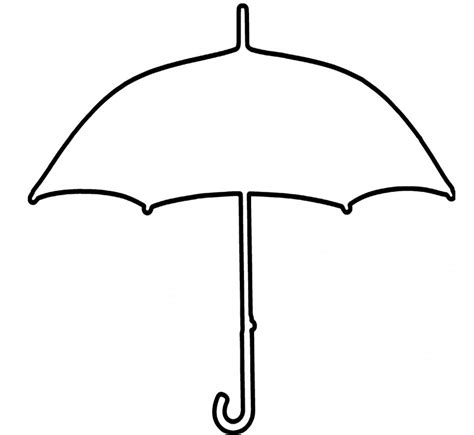 beach umbrella template clipart