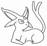 Espeon sketch template