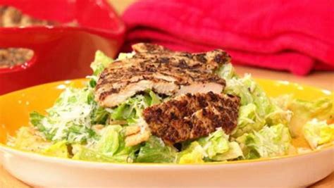 Sesame Caesar With Za’atar Rub Grilled Chicken Salad Rachael Ray Show